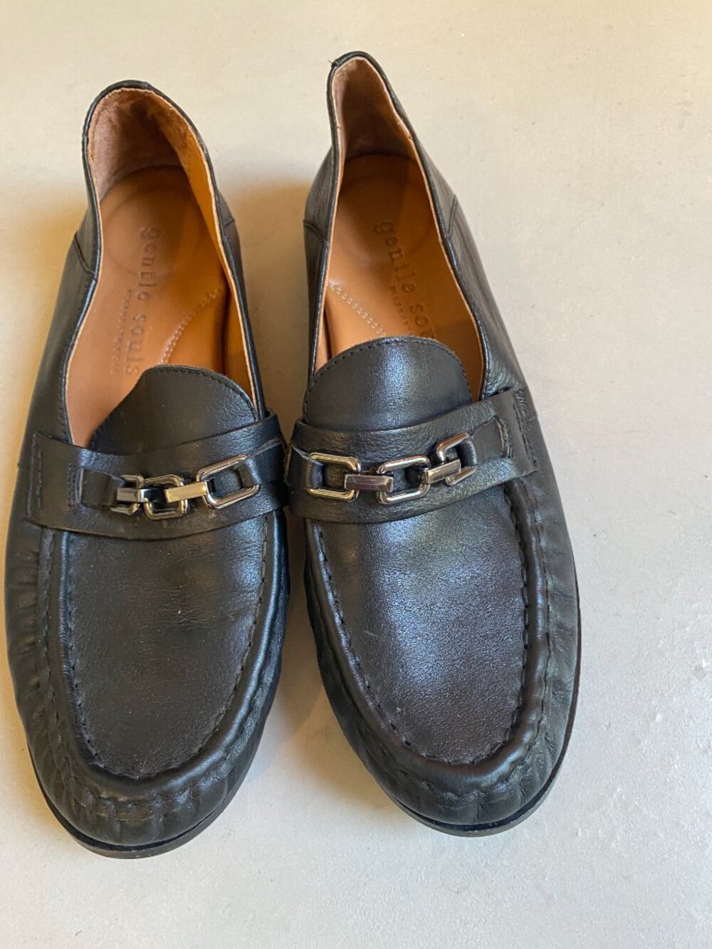 Gentle Souls Black Loafers - Women's Size 9